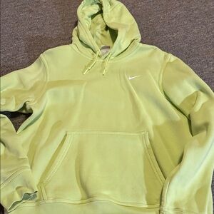 Nike Men's Bright Green Hoodie